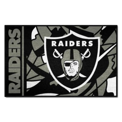Oakland Raiders Area rug - 3â€™ x 5â€™ Nylon