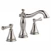 Delta Cassidy 8 in. Widespread 2-Handle Bathroom Faucet with Metal ...