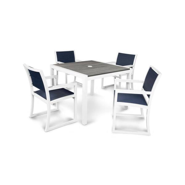Trex Outdoor Furniture Parsons 5-Piece Plastic Outdoor Patio Dining Set
