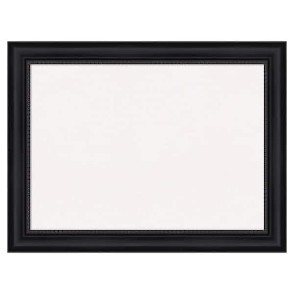 Amanti Art Astor Black White Corkboard 32 in. x 25 in. Bulletin Board ...