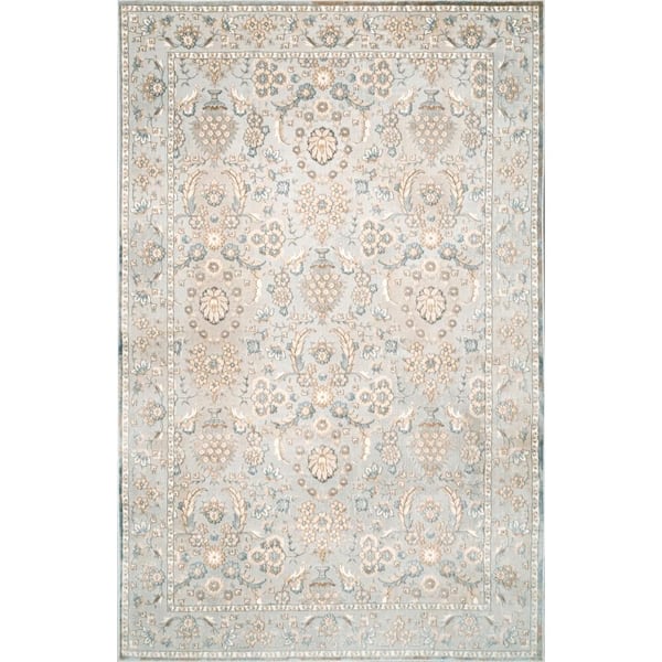 Vintage Esther Traditional Beige 4 ft. x 6 ft. Area Rug