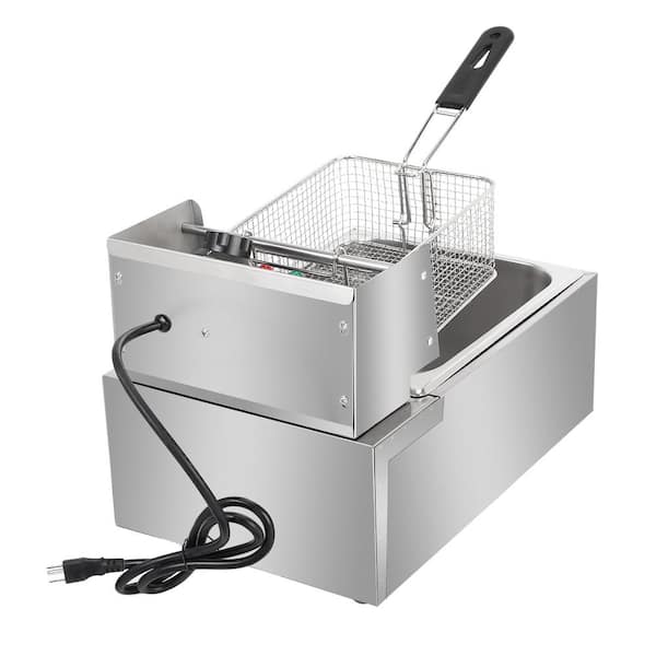 Hastings Home 4-liter Capacity Tabletop Electric Deep Fryer With 3 Baskets  - Stainless Steel : Target