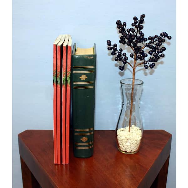 Worth Imports 13 in Artificial Weatherproof Berry Pick, Blue, Set of 6