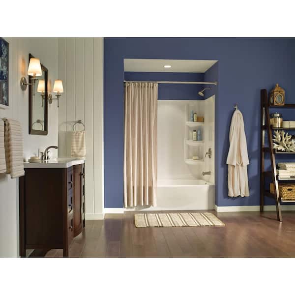 Darcy Centerset 2-Handle Bathroom Faucet Combo Kit with Towel Ring in Spot Resist Brushed Nickel