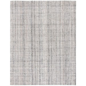 Abstract Camel/Black 9 ft. x 12 ft. Striped Area Rug