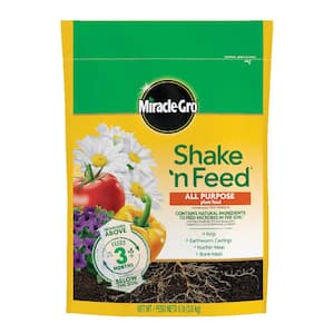 Shake N Feed All Purpose Plant Food, 8 lbs., For In-Ground and Container Plants, Feeds up to 3-Months, Dry Fertilizer