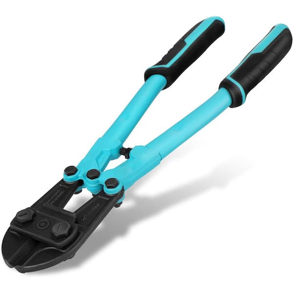 KIWDZFU Heavy Duty Bolt Cutter for Rods Bolts Rivets Chains Steel Wires Ergonomic Rubber Grip Chrome Vanadium Blade