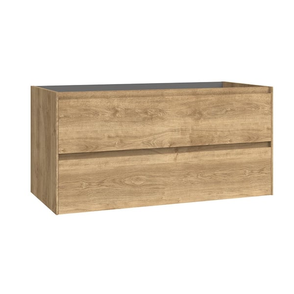 Perla 38.9 in. Bath Vanity Cabinet without Top in Natural Oak Assembled