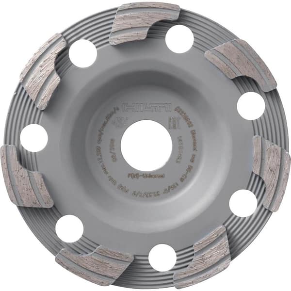 Hilti 5 in. x 7/8 in. Arbor P Diamond Cup Wheel for Angle Grinder DGH 130 Only (2-Pack)