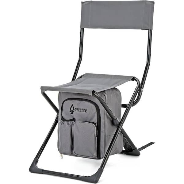 KKS0325U Granite Grey Foldable Chair With Insulated Cooler