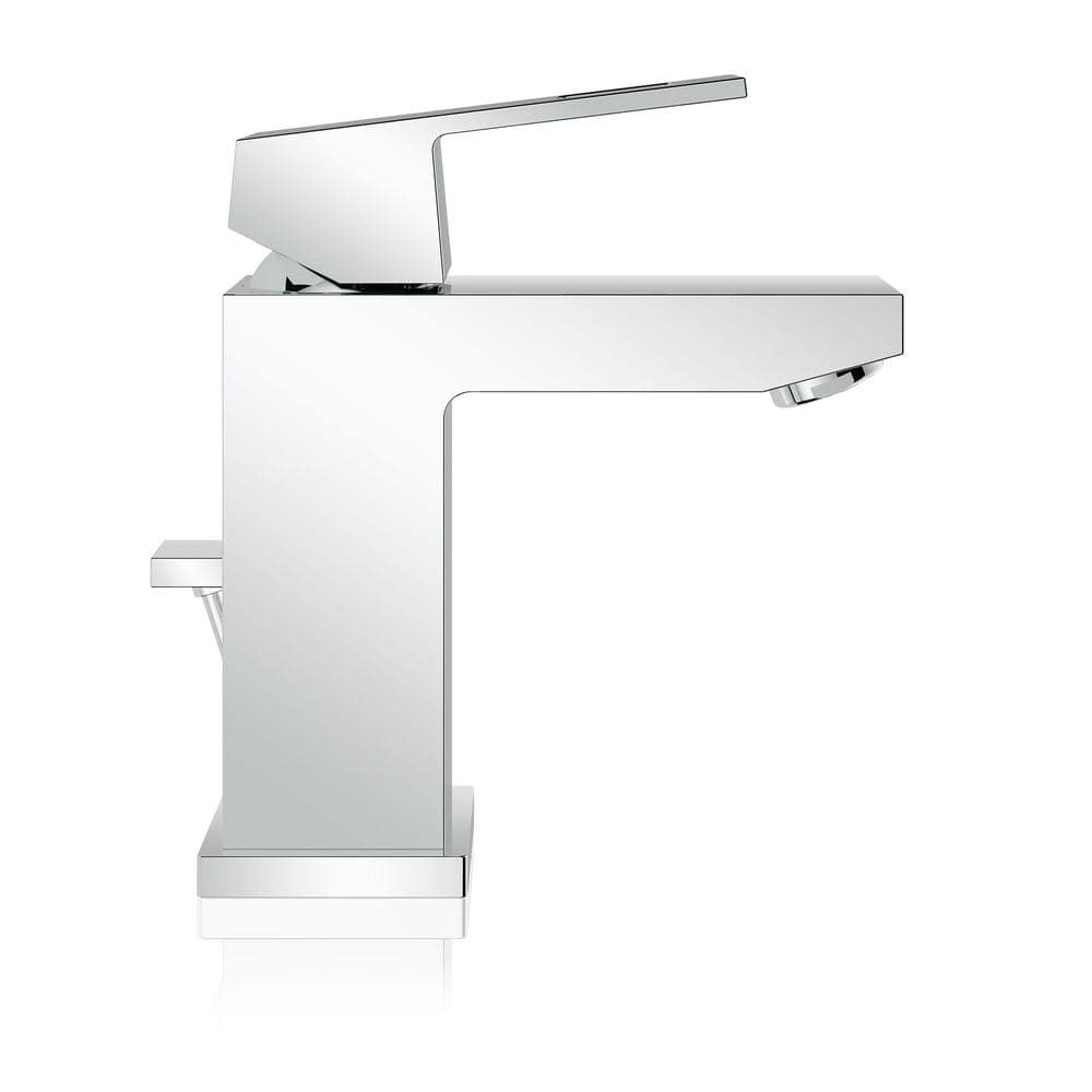Chrome Brass Single Hole Bathroom Faucet with Drain Assembly