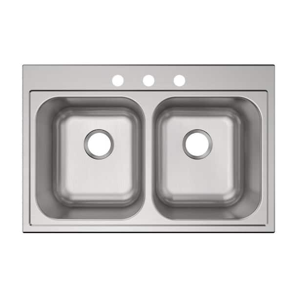 Elkay stainless steel sink 33 L x 22 W x 9 factory D