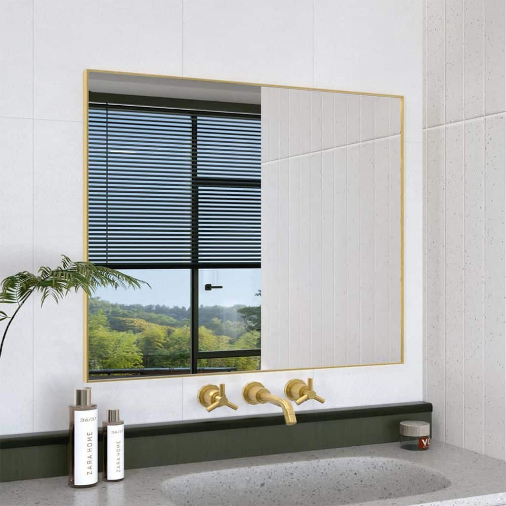 Hermitage Bath Oblivion 36 in. W. x 30 in. H Rectangular Framed Wall ...