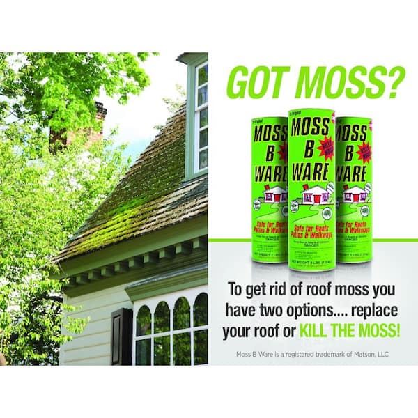 Corry's - Moss-B-Ware 3 lbs. 3,000 sq. ft. Roof, Patio and Walkway Moss Killer Granules