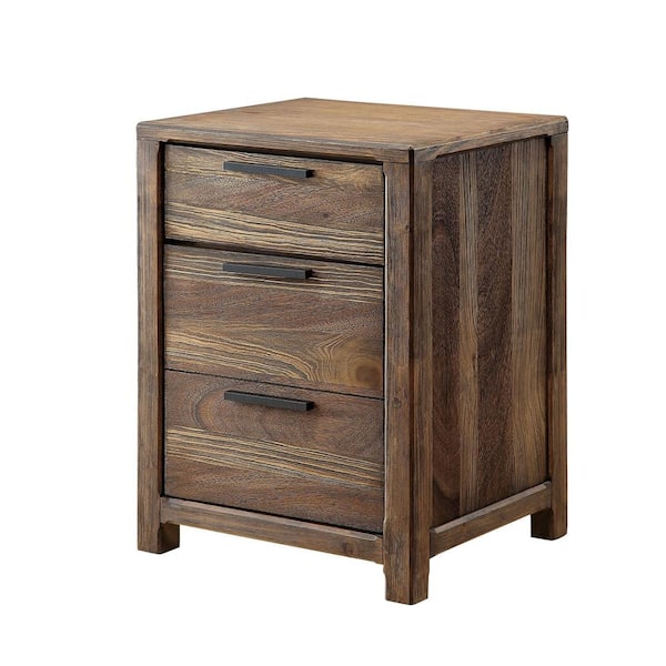 William's Home Furnishing Hankinson Rustic Natural Tone Rustic Style Night Stand