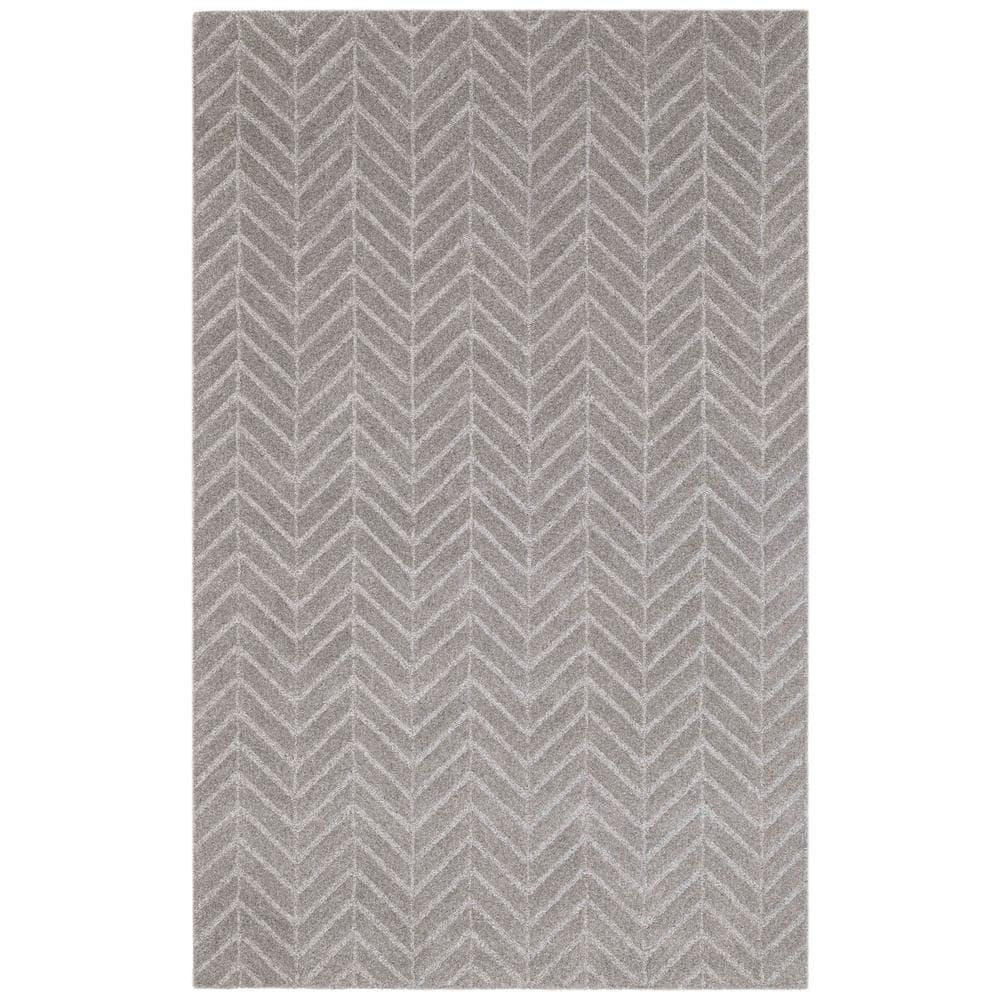 UPC 810096350947 product image for NUSTORY Gray 5 ft. x 8 ft. Rectangle Chevron Wool/Cotton Area Rug | upcitemdb.com