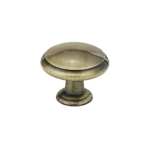 Esterel Collection 1-3/16 in. (30 mm) Antique English Transitional Cabinet Knob