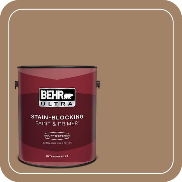 BEHR ULTRA 1 gal. #280F-5 New Chestnut Extra Durable Flat Interior Paint & Primer