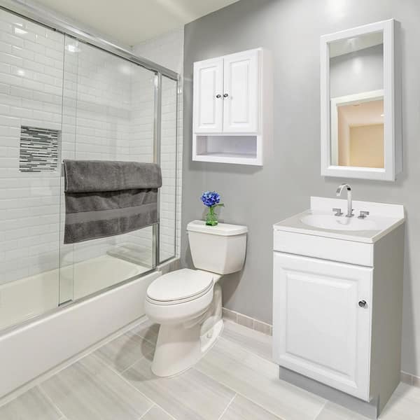 Design House Wyndham 24 in. 2-Door Bath Vanity Cabinet Only in White (Ready to Assemble) 597120