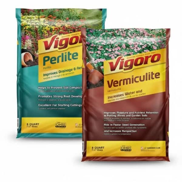 8 Qt. Organic Perlite and 8 Qt. Organic Vermiculite Soil Amendment Combo