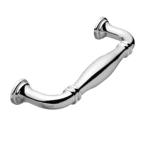 Paris 4 in. (102 mm) Center-to-Center Polished Nickel Drawer Pull