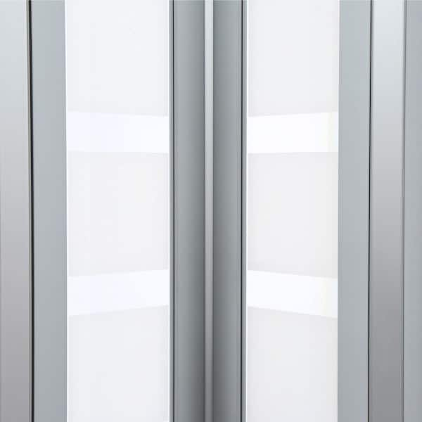 Spectrum 36 in. x 80 in. Sienna Vinyl Cottage White Accordion Door SI3680CW  - The Home Depot