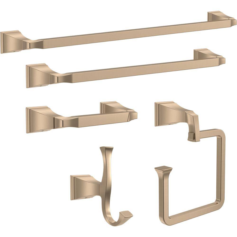 Champagne Bronze 24" Wall Mounted Towel Bar