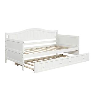 Baxton Studio Linna White Twin Daybed with Trundle 146-8201-HD - The Home  Depot