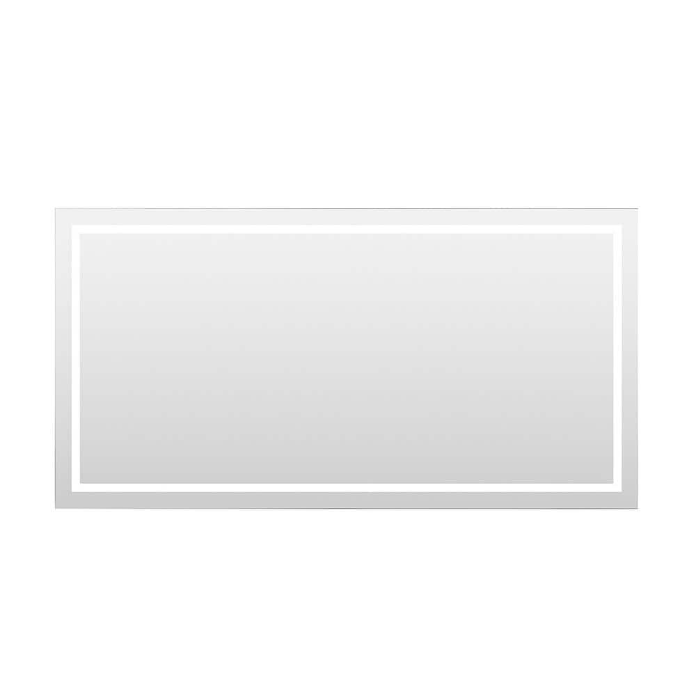 Miramar 70 in. W x 36 in. H Large Rectangular Frameless LED Wall Bathroom V