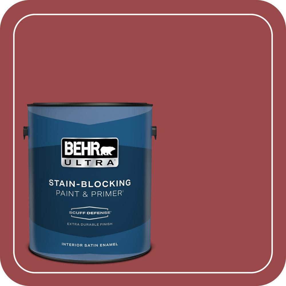 1 gal. #ECC-10-3 Holly Berry Extra Durable Satin Enamel Interior Paint & Primer price history on PriceWatchPro