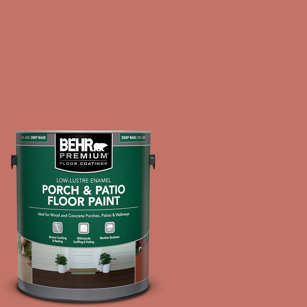 1 gal. #PPU1-05A Red Coral Low-Lustre Enamel Interior/Exterior Porch and Patio Floor Paint price history on PriceWatchPro