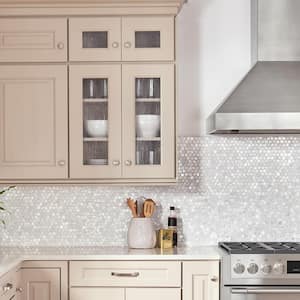 Conchella Penny White 11-1/4 in. x 11-5/8 in. Natural Shell Mosaic Tile (9.3 sq. ft./Case)
