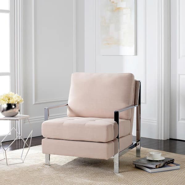 Walden 30 in. Beige Polyester Arm Chair