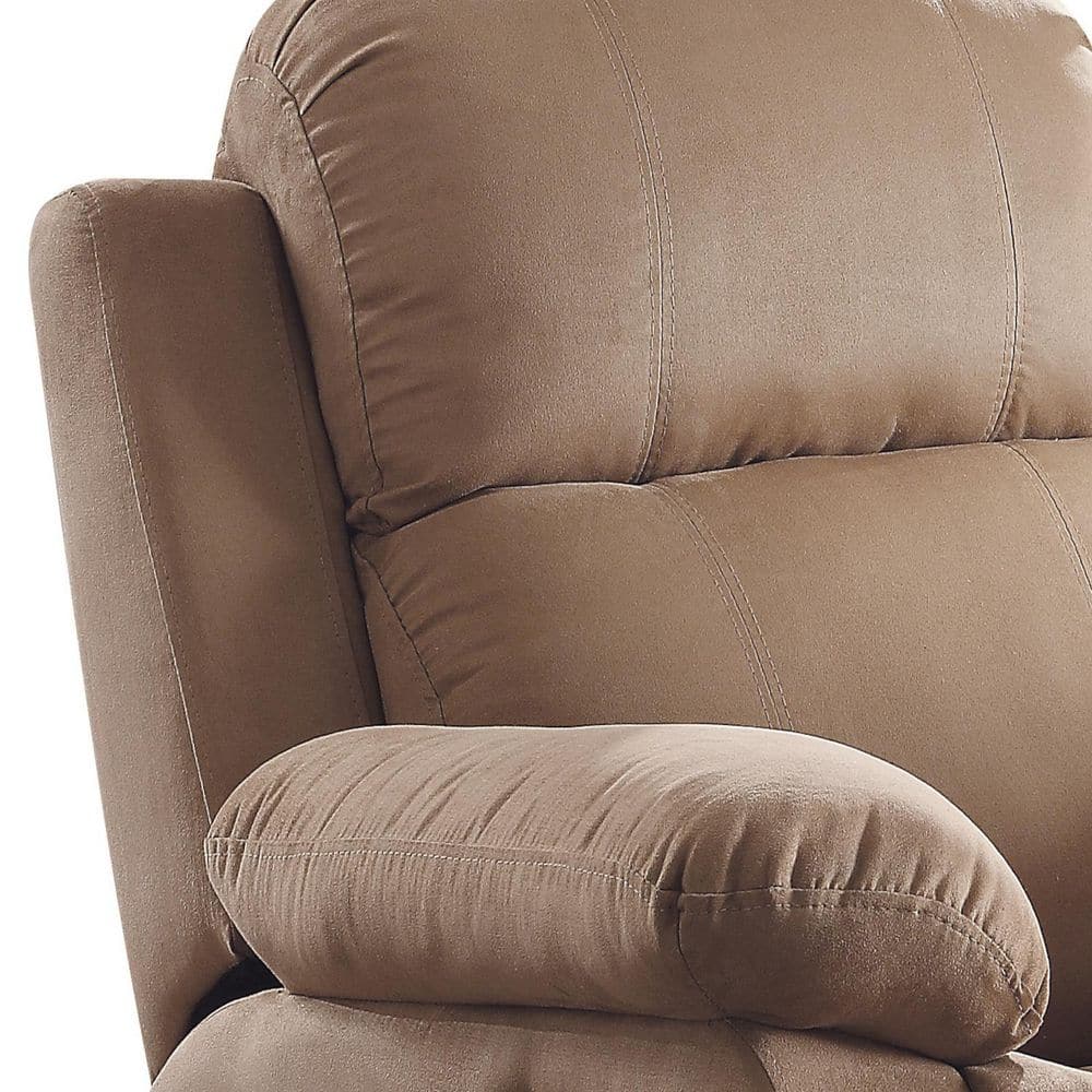 Parklon Brown Microfiber Recliner with Pillow Top Arms