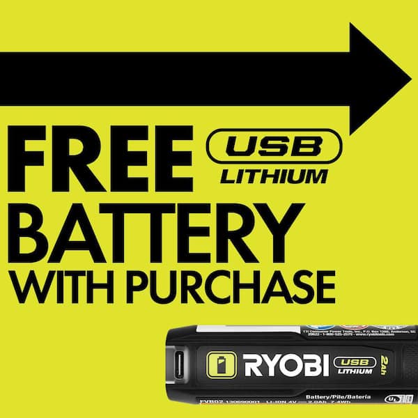 USB Lithium 2-Tool Combo Kit with Rotary Tool, Glue Pen, (2) 2.0 Ah USB Lithium Batteries, and (2) Charging Cables