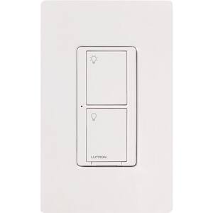 Caseta Smart Switch for All Bulb Types or Fans, 5A, White
