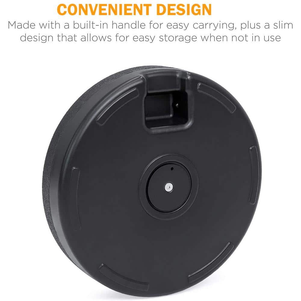 GoDecor 20" Umbrella Base Stand, Umbrella Stand Round Base Black