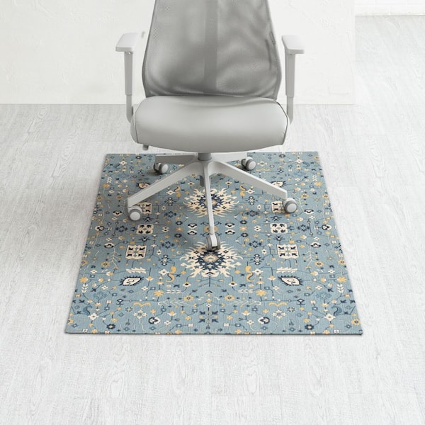 Tabriz Multi-Colored 48 in. x 36 in. Polyester Chair Mat