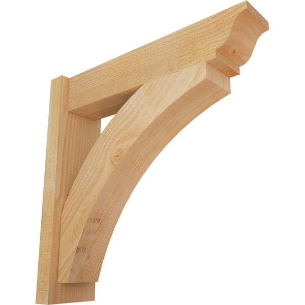 Ekena Millwork 6 in. x 24 in. x 24 in. Douglas Fir Thorton Traditional Rough Sawn Outlooker