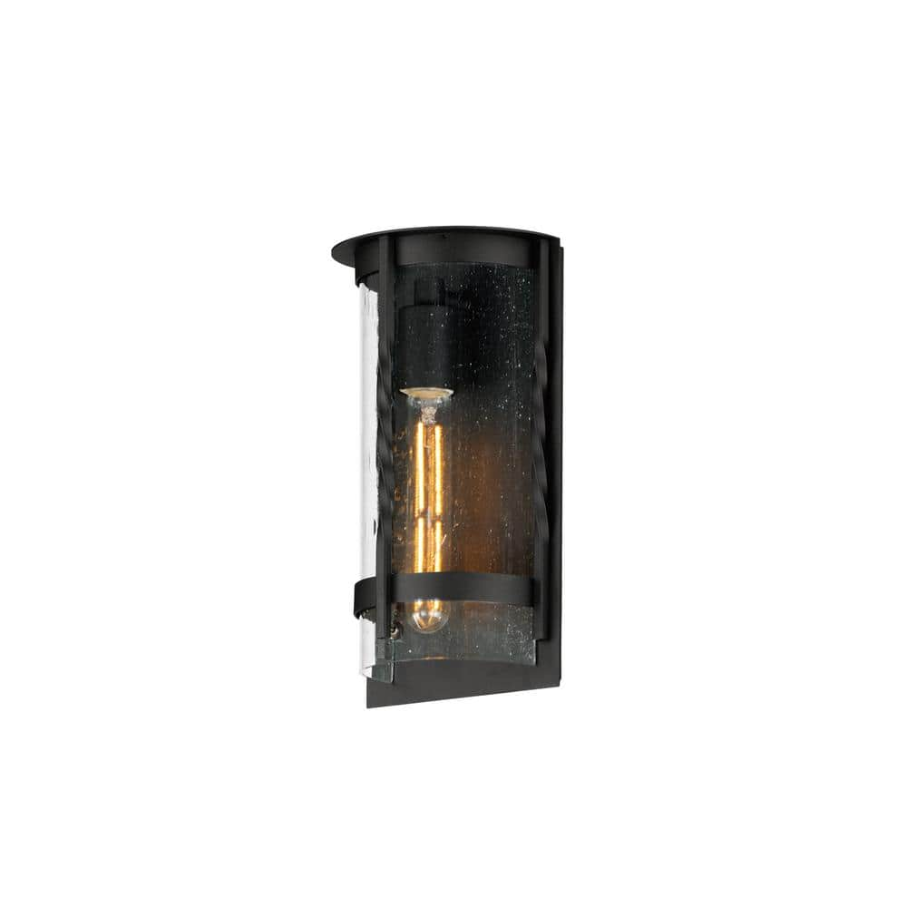 Foundry 1 Light Outdoor Hardwired Wall Cylinder Sconce with Incandescent Bulb -  Maxim Lighting, 30191CDBK