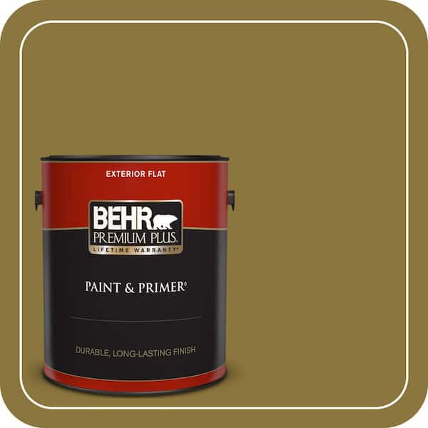 BEHR PREMIUM PLUS 1 gal. #M310-7 Valley Vineyards Flat Exterior Paint & Primer