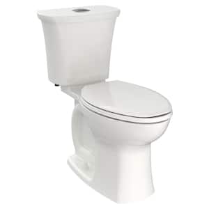 Edgemere 12 in. Rough-In 2-Piece 1.1/1.6 GPF Dual Flush Right Height Elongated Toilet in White, Seat Not Included
