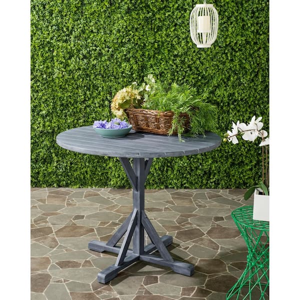 Arcata Ash Grey Round Outdoor Accent Table
