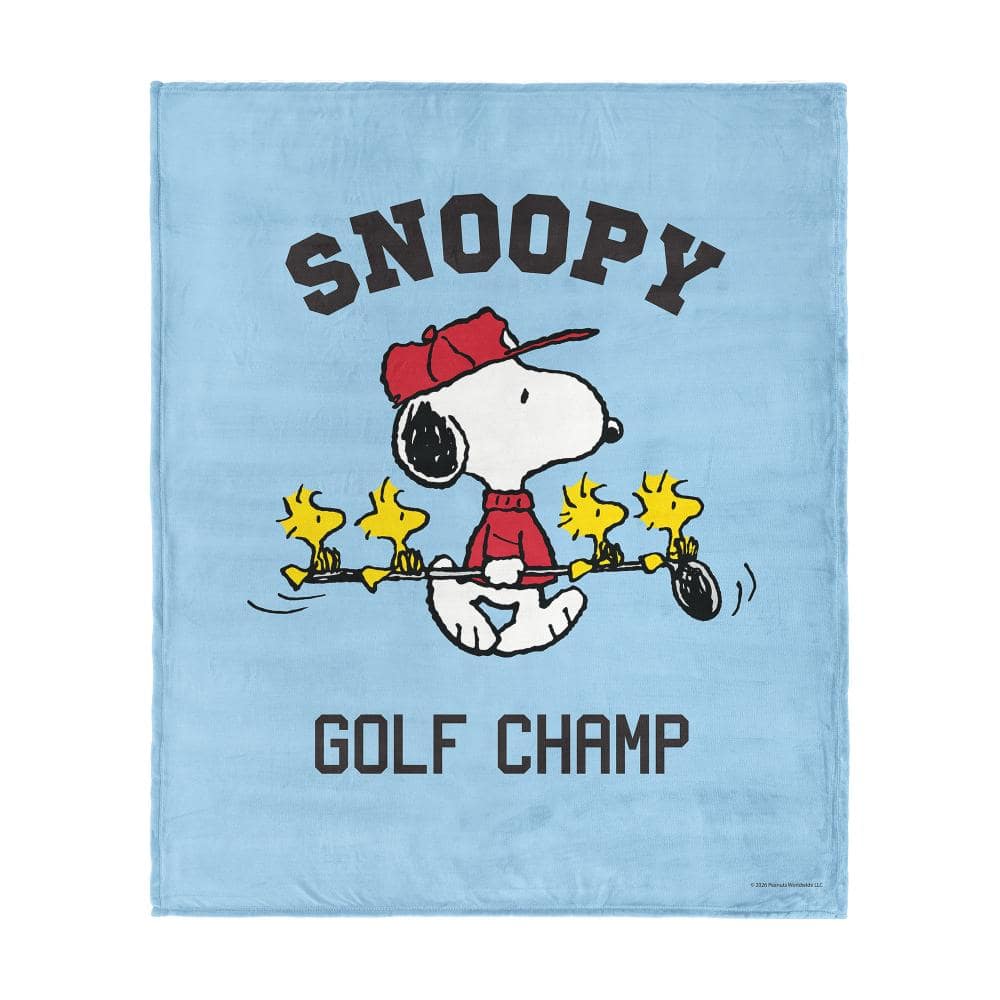 Peanuts Snoopy Golf Silk Touch Throw Blanket 50x60 inches price history on PriceWatchPro
