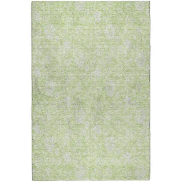 Dream Shag Premium Machine Washable Abstract ADS681 Aloe 2 ft. x 7 ft. Runner Rug