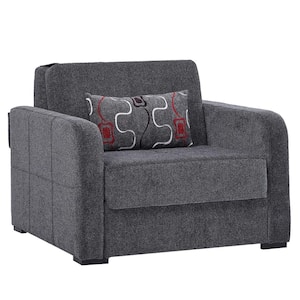 Fashion Collection Grey Convertible Armchair with Storage