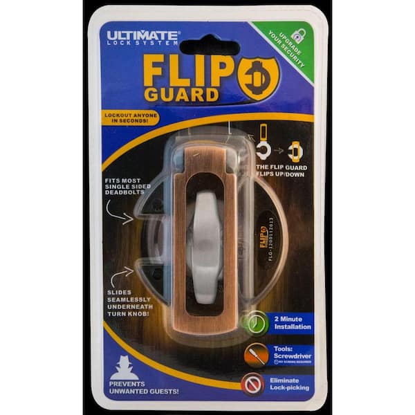 Flip Guard 1000 Oil-Rubbed Bronze Single Sided Deadbolt Latching System