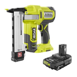 ONE+ 18V 18-Gauge Cordless AirStrike Narrow Crown Stapler with 2.0 Ah Battery