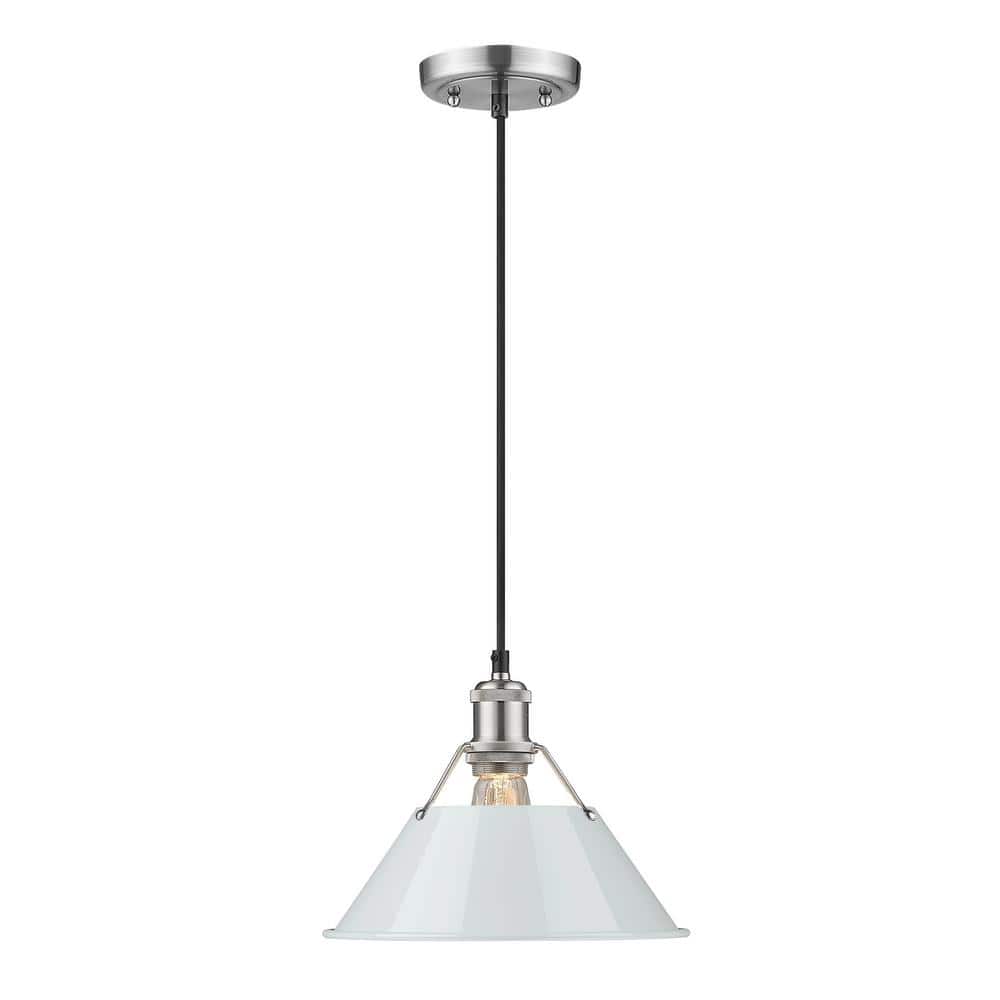 Orwell 100-Watt 1-Light Pewter and Dusky Blue Pendant Light price history on PriceWatchPro