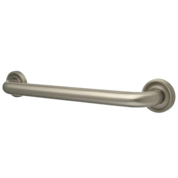 Kingston Brass Camelon 32 in. x 1-1/4 in. Grab Bar in Brushed Nickel